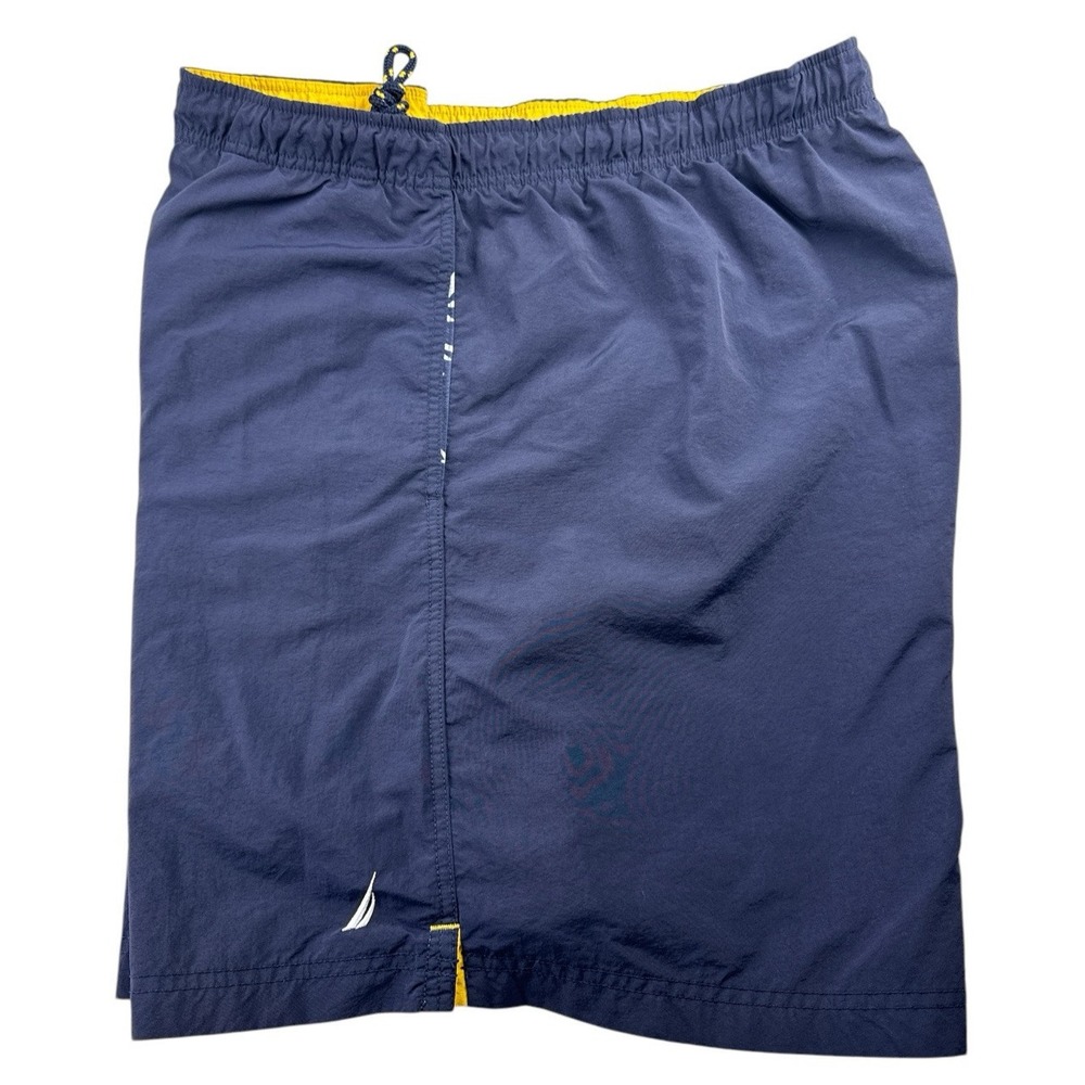 Nautica Men's Swim Trunks with Lining Mesh Elastic Drawstring Waist - Navy, XXL‎